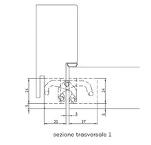 Carica l'immagine nel visualizzatore di Gallery, Cerniera Invisibile ANSELMI per Porte Interne a Filo